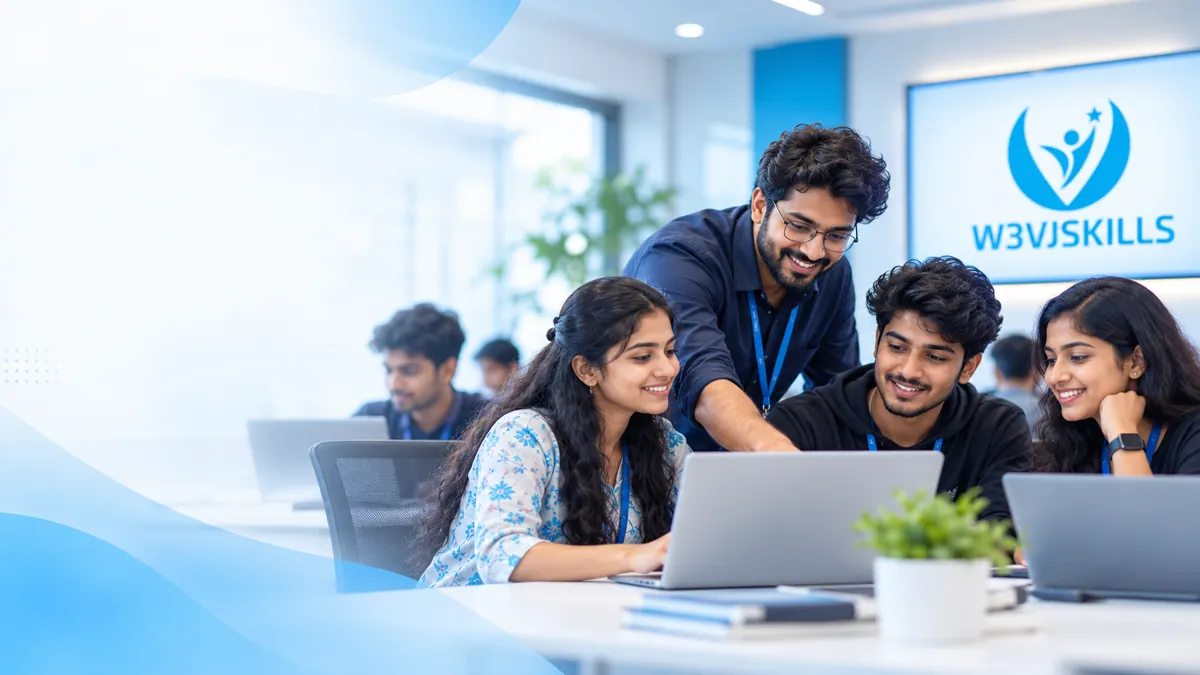 React.js Development Internship thematic training illustration